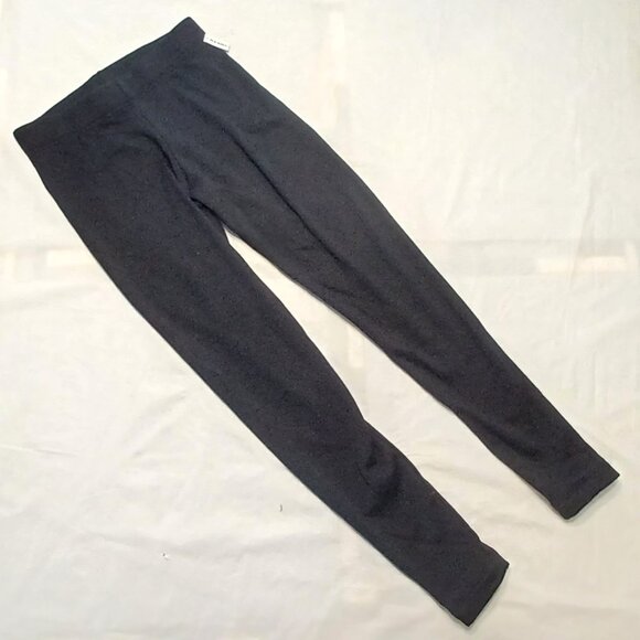 NEW Old Navy Blackjack Black High Waisted Fleece Lined Fashion Layering Legging - Picture 5 of 15